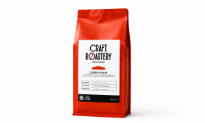 Craft Roastery red coffee bag - كيس قهوة كرافت روستري الأحمر